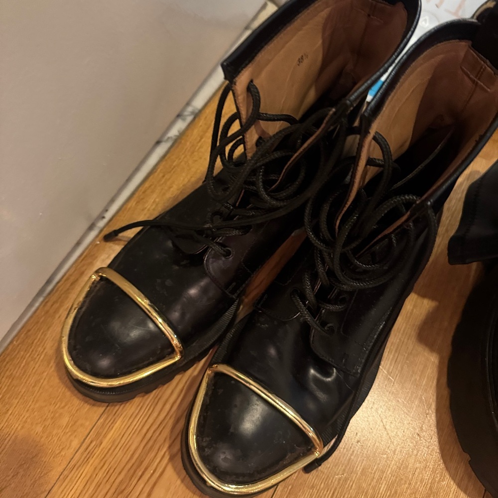 Alexander Wang Leather biker boots